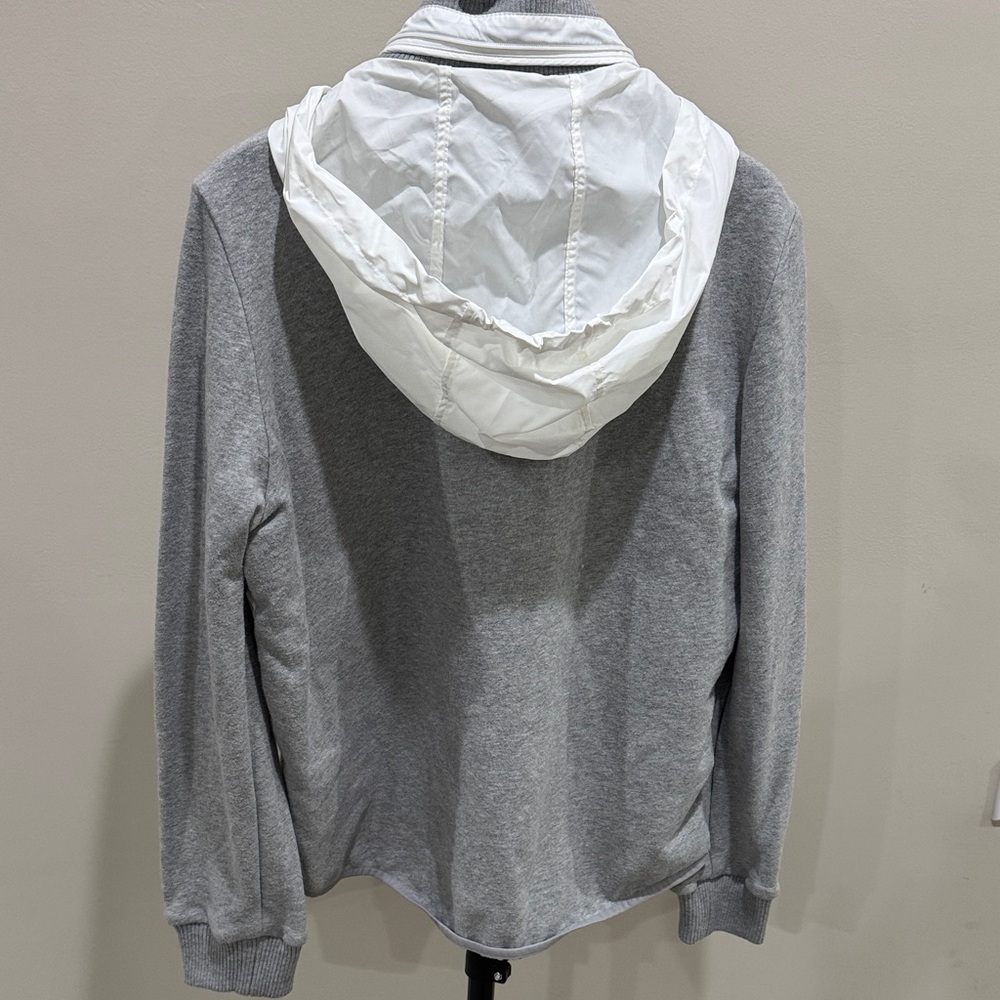 Zella White and Gray Puffer Jacket - Picture 2 of 3